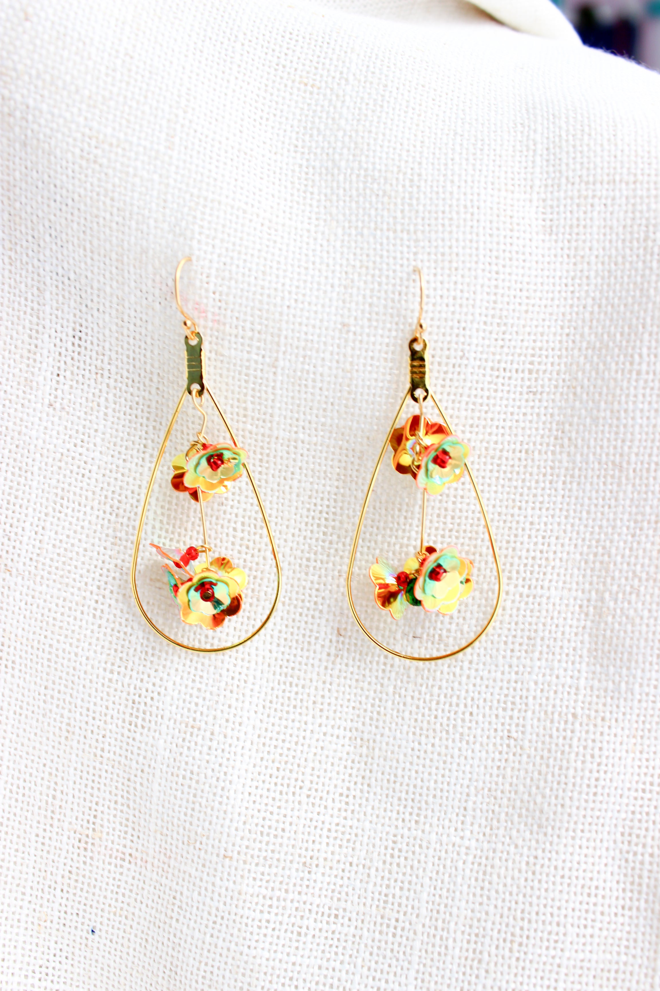Teardrop Cascade Earrings