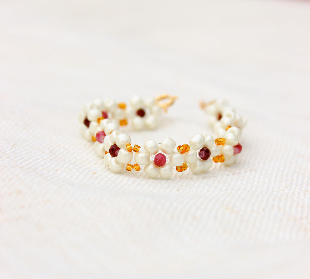 Winter Dahlia Bracelet