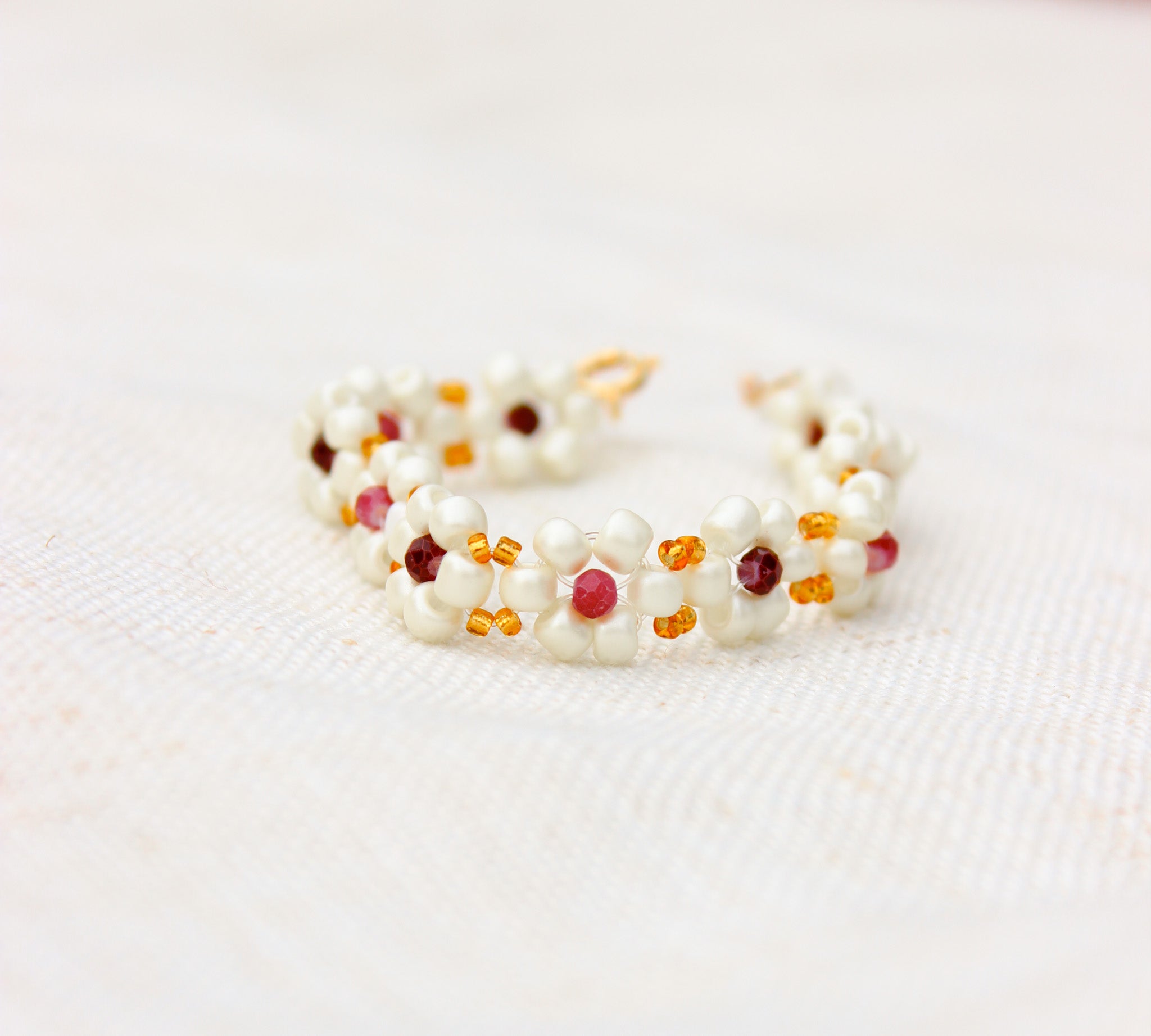 Winter Dahlia Bracelet