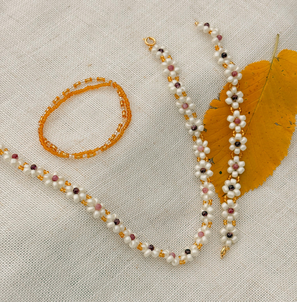 Winter Dahlia Necklace