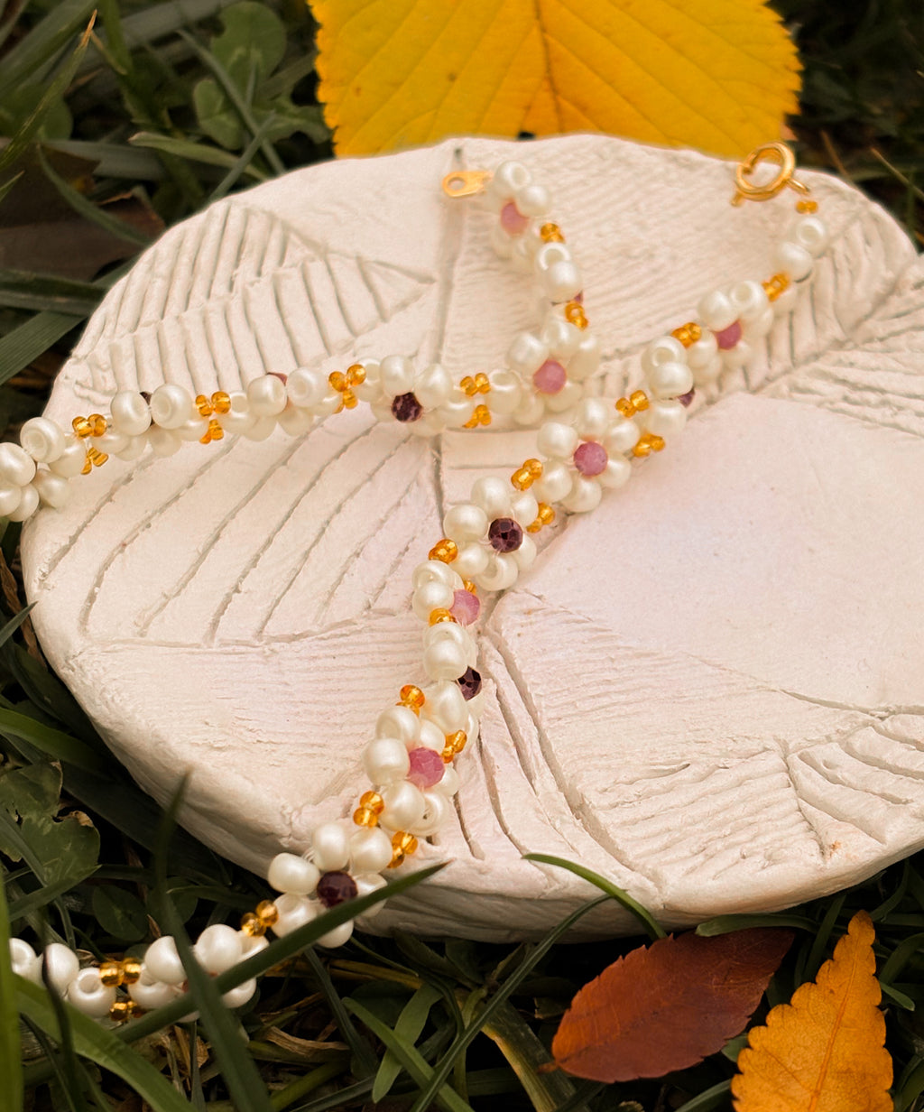 Winter Dahlia Necklace